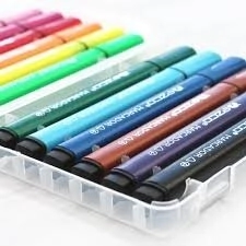 MARCADOR EZCO TRIANGULARES x 36u (Valija plastica)