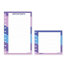 NOR PAC SET BLOCKS REMOVIBLES: BLOCK 11x9,5cm + BLOCK 11x17cm x 40hjs