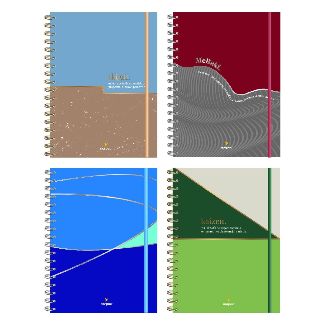 NOR PAC CUADERNO REMOVIBLES CLASICA A5 x 90hjs RY - LS - COLOR