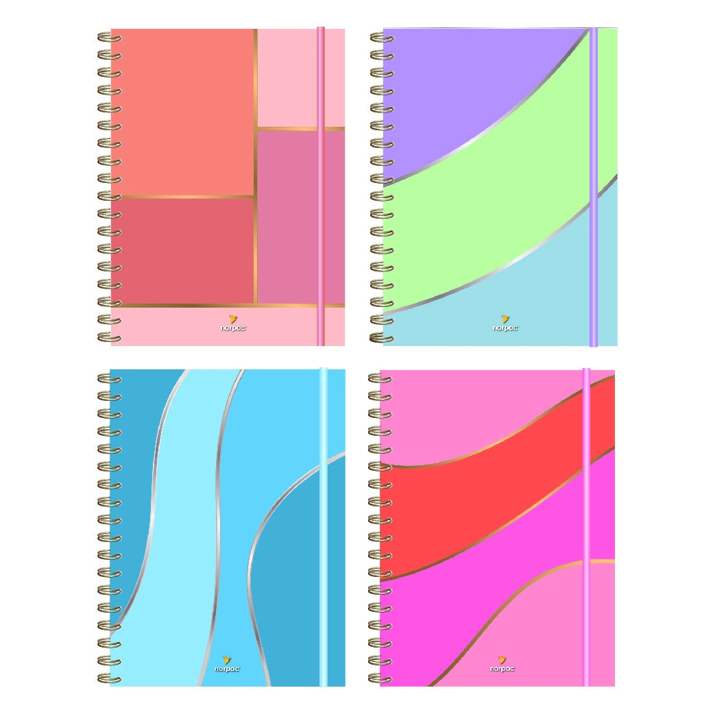 NOR PAC CUADErNO REMOVIBLES GENDERLESS A5 x 90hjs PUNTO GUIA - LS - COLORE