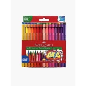 MARCADOR FABER-CASTELL GRIP COLOUR x 30u