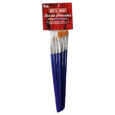 PINCEL UTIL UNO SET x 6u