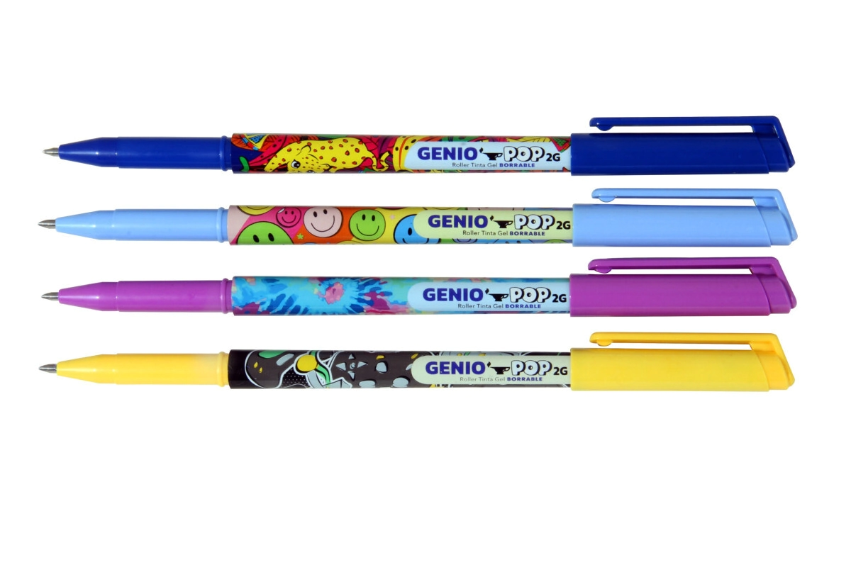 BOLIGRAFO SIMBALL BORRABLE GENIO POP 2G AZUL