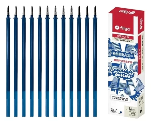 REPUESTO FILGO BOLIG. BORRAX GEL BORR. x 48u AZUL