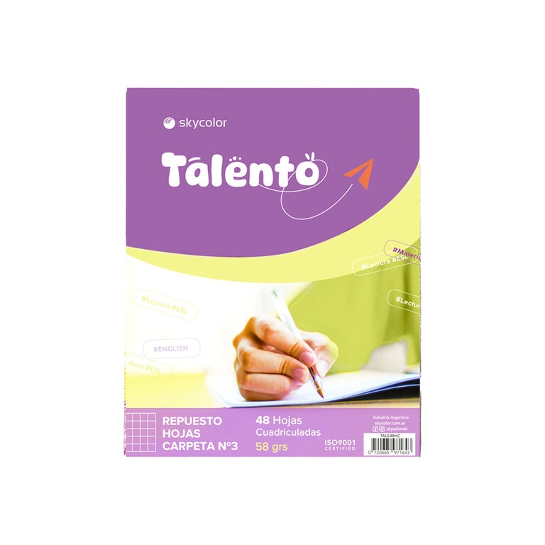 REPUESTO SKYCOLOR TALENTO N�3 x 48hjs CD 58grs