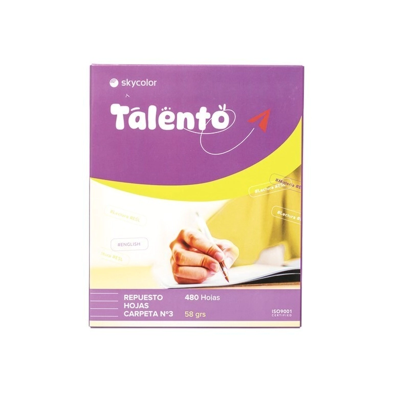 REPUESTO SKYCOLOR TALENTO N�3 x 480hjs CD 58grs