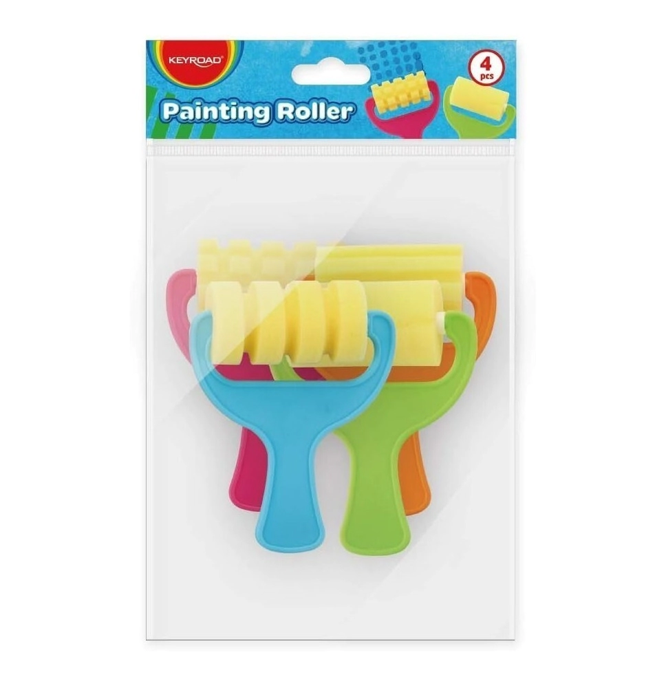 RODILLOS KEYROAD GOMA ESPUMA FANCY SET x 4u