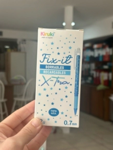 BOLIGRAFO KIRUKI BORRABLE FIX IT - XTRA 0.7mm AZUL