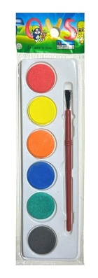 ACUARELA KATANA C/PINCEL x 6u BLISTER
