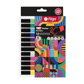MARCADOR FILGO TNT AL AGUA SURT. x 12u