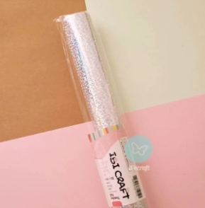 IBI CRAFT FOIL REACTIVO TONER 32cm x 5mts GLITTER PLATA