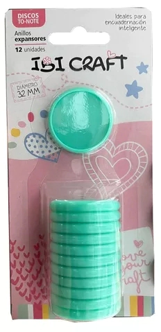 IBI CRAFT DISCOS DE EXPANSION 32mm x 12pcs MEDIANO VERDE