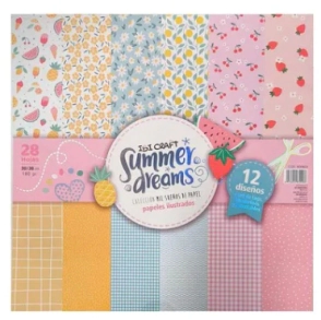 IBI CRAFT PAPEL P/SCRAP 30*30cm 160grs x 28hjs SUMMER