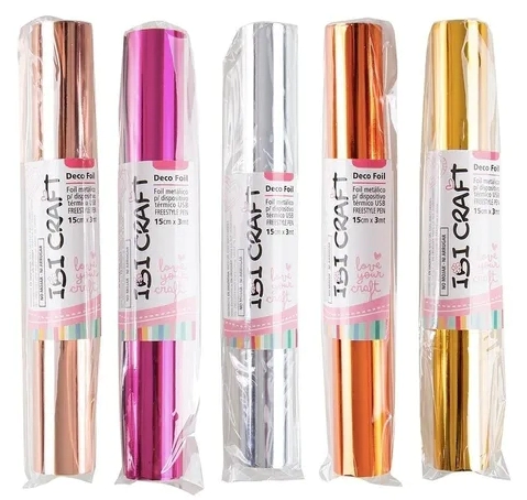 IBI CRAFT FOIL ART PARA LAPIZ TERMICO 0.15 * 3mts PLATA
