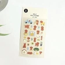 IBI STICKER PVC 10*19cm PUPPY