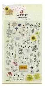 IBI STICKER PVC 10*19cm SECRET GARDEN