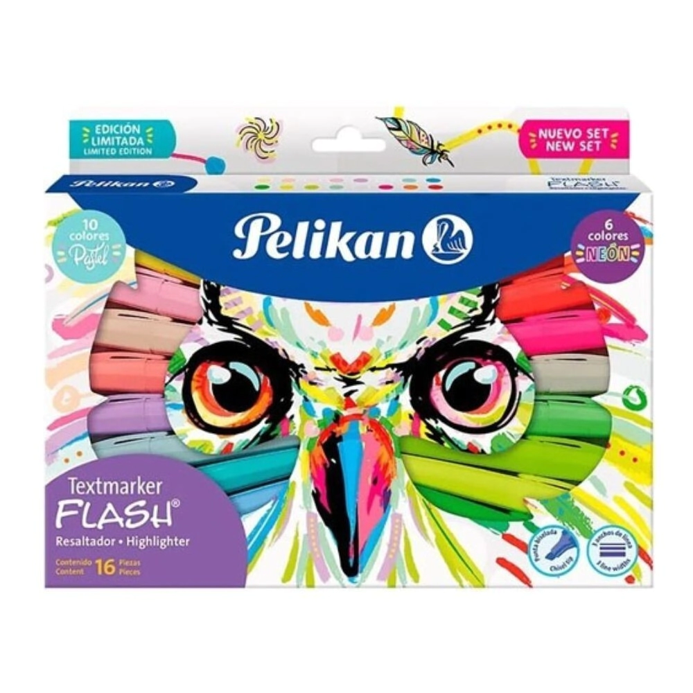 RESALRADOR PELIKAN FLASH SET BUHO COMBINADO x 16u