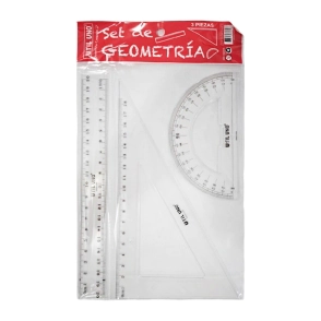 SET GEOMETRICO UTIL UNO x 3pzs