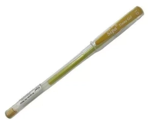 BOLIGRAFO SIPA GEL ROLLER GLITTER x 5u ORO