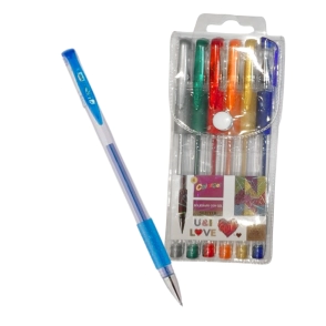 BOLIGRAFO SIPA GEL ROLLER FLUO x 6u