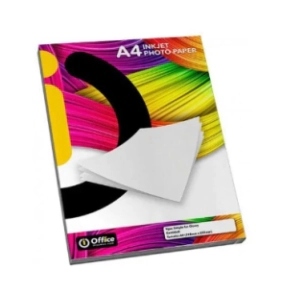 PAPEL FOTOGRAFICO OFFICE A4 135grs x 50hjs AUTOADHESIVO