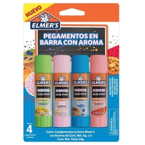 ELMERS PEGAMENTO EN BARRA CON AROMA x 6grs x 4u