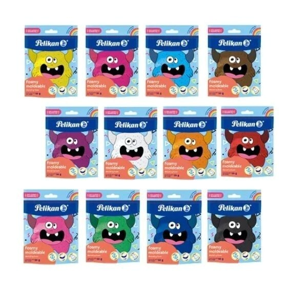 MASA PELIKAN FOAMY MOLDEABLE x 50grs SURTIDAS