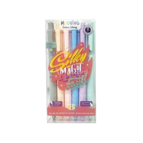 BOLIGRAFO MOOVING ROLLER TINTA GEL RETRAC. PASTEL x 6u