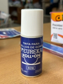 TINTA EUREKA SELLOS ROLL-ON x 70cc AZUL