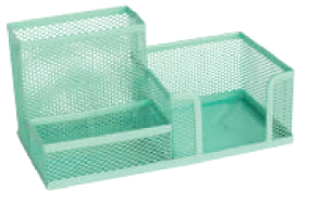 ORGANIZADOR VALUES ALAMBRE 3 CAV. PASTEL VERDE