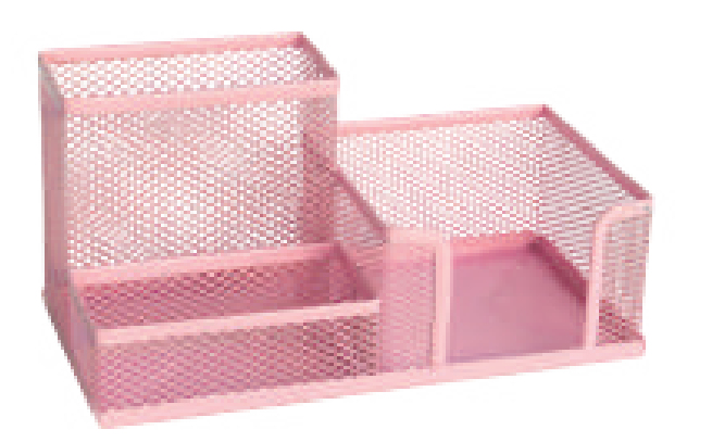 ORGANIZADOR VALUES ALAMBRE 3 CAV. PASTEL ROSA