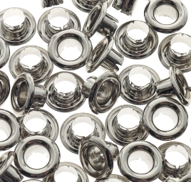 IBI CRAFT OJALILLOS ALUMINIO (EYELET) x 50pcs NEGRO METAL