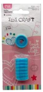 IBI CRAFT DISCOS DE EXPANSION 24mm CORAZON x 8pcs CELESTE P