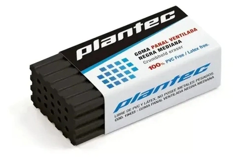 GOMAS PLANTEC PANAL VENTILADA NEGRA 50x24x16mm, 27grs
