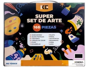 SET KENDRA SUPER DE ARTE x 168pcs