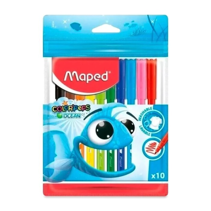 MARCADOR MAPED OCEAN x 10u
