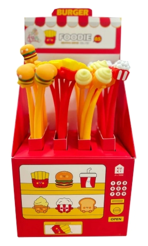 COLOURS BOLIGRAFO P/AGUJA SILICONA FLEXIBLE FAST FOOD KK-7410