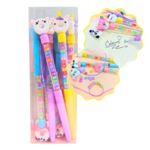 COLOURS BOLIGRAFO P/AGUJA DONUTS ANIMALES Y BIJOU x 12u