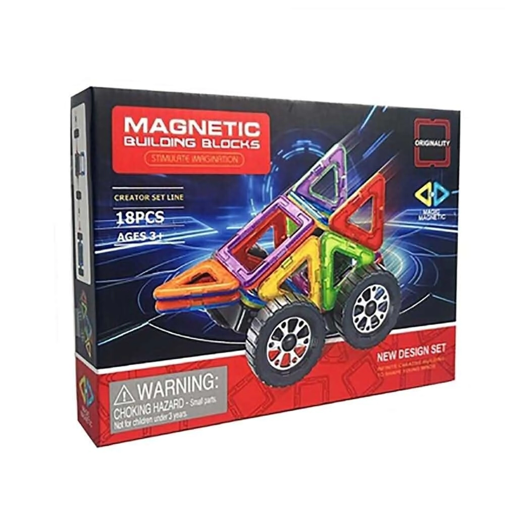 FUNNY LAND JUEGO DE BLOQUES MAGNETICOS x 18pcs