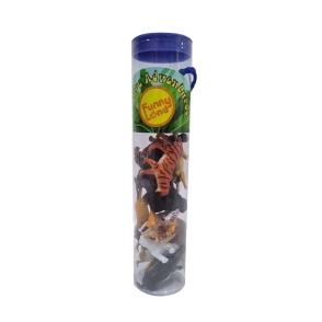 FUNNY LAND SET TUBO ANIMALES SALVAJES x 12pcs