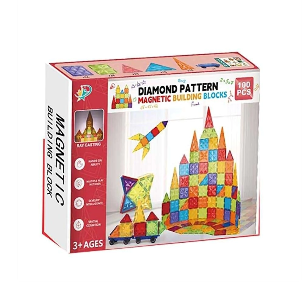 FUNNY LAND JUEGO DE BLOQUES MAGNETICOS x 100pcs
