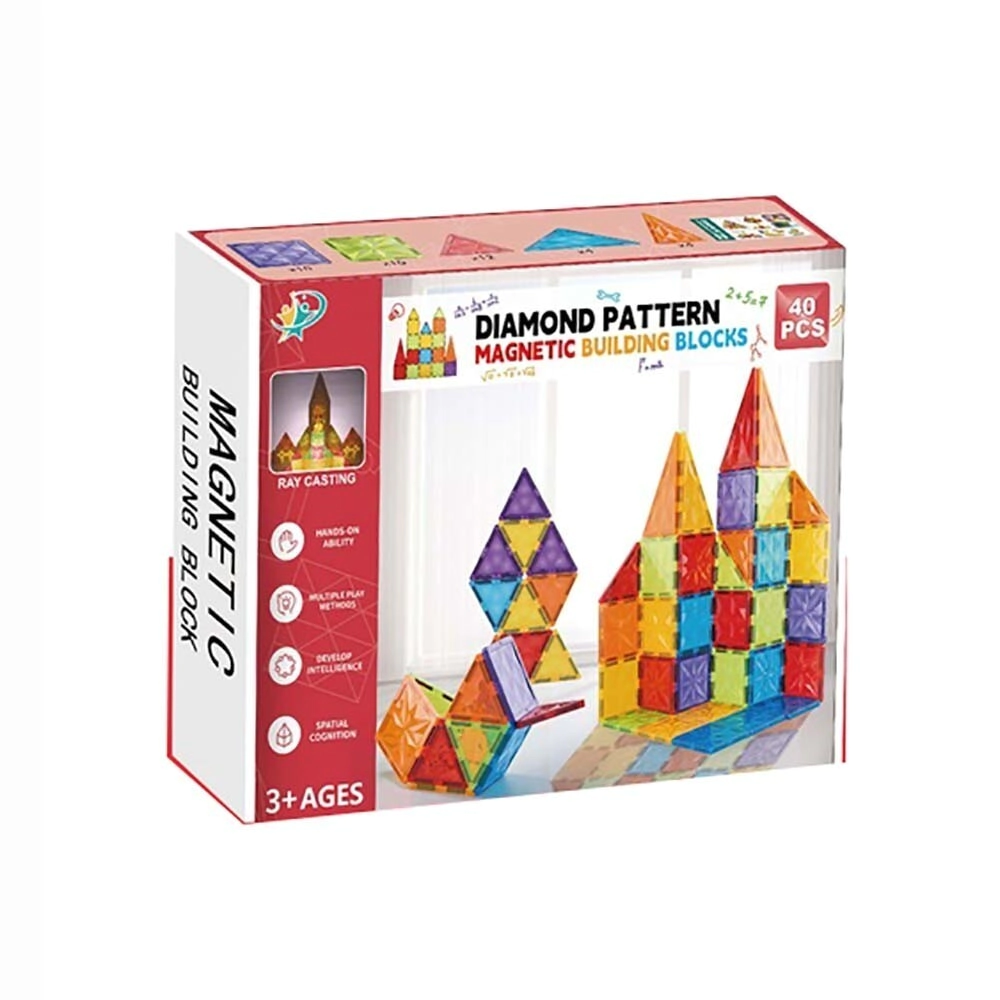 FUNNY LAND JUEGO DE BLOQUES MAGNETICOS x 40pcs