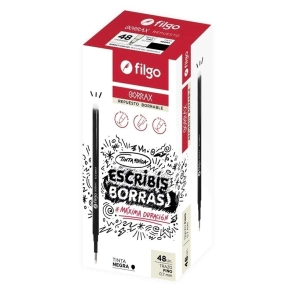 REPUESTO FILGO GEL BORRABLE BORRAX NEGRO