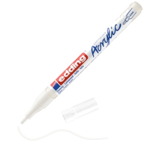 MARCADOR EDDING 5300 ACRYLIC FINO BLANCO SE&Ntilde;AL