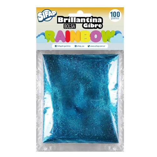 BRILLANTINA GIBRE SIFAP x 100grs CELESTE EN BOLSA