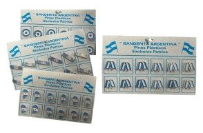 PIN ARGENTINA PLASTICO X 12