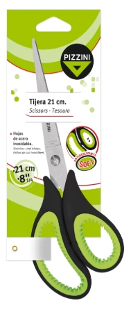 TIJERA PIZZINI PS96C SOFT 21cm ANTIDESLIZANTE