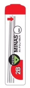 MINAS PIZZINI 0.9mm 2B 60mm x 12u