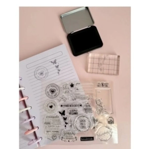 IBI CRAFT STAMP SET EMPRENDEDOR  (SELLOS+ALMOHADILLA+BASE)