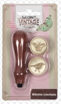 IBI CRAFT KIT SELLO PARA LACRE (MANGO + BRONCE x 2 VINTAGE)